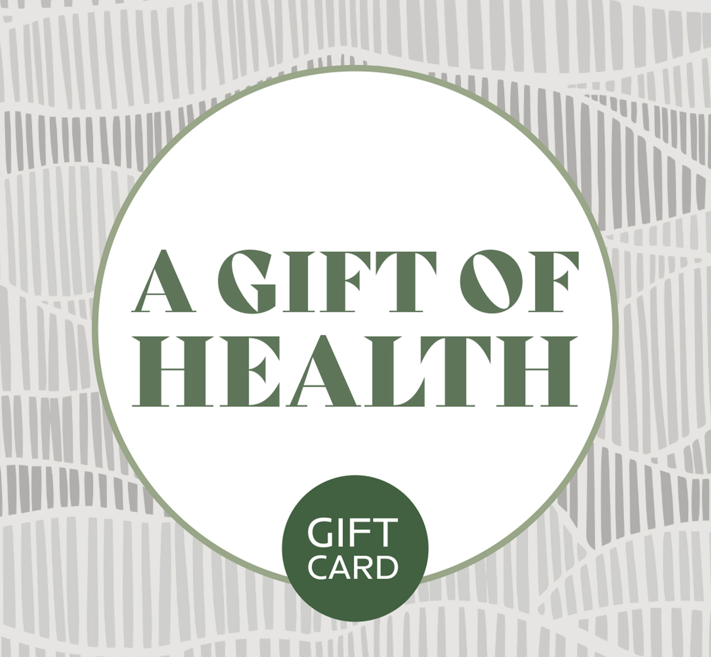 Here's a gift of health!