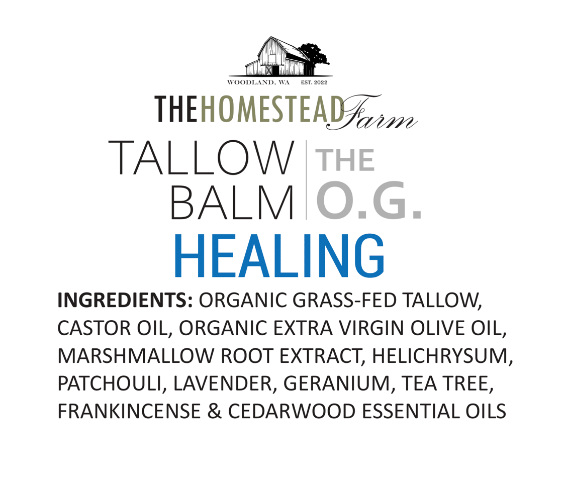 Grass Fed "OG" Tallow Balm