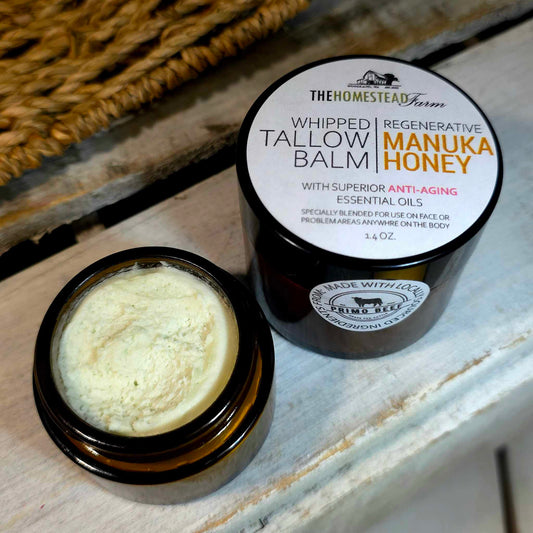 Grass Fed Manuka Honey Whipped Tallow Balm
