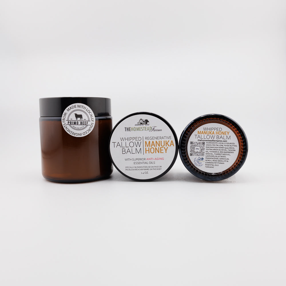 Grass Fed Manuka Honey Whipped Tallow Balm