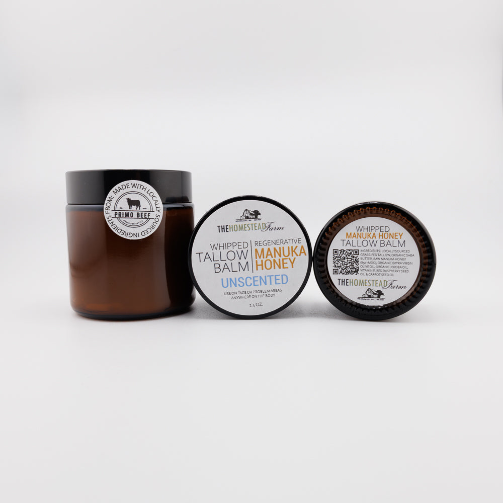 Grass Fed Manuka Honey Whipped Tallow Balm