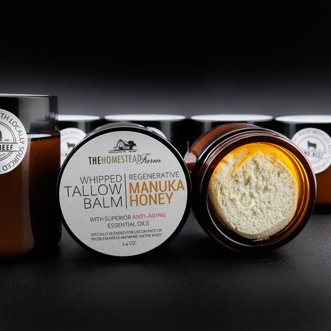 Grass Fed Manuka Honey Whipped Tallow Balm